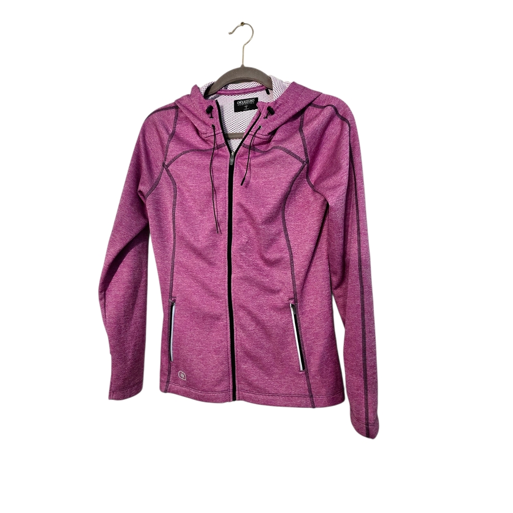OGIO Endurance Pursuit Zip up Hooded Pink Athletic Jacket Size S